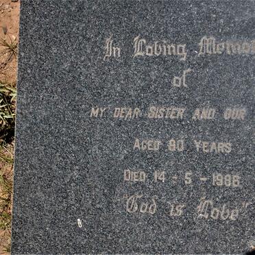 GOOSEN Jessie Iris -1986