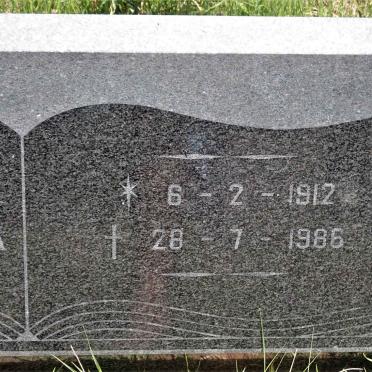 GOOSEN Susara Frederika nee OELOFSE 1912-1986