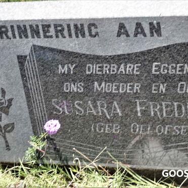 GOOSEN Susara Frederika nee OELOFSE 1912-1986