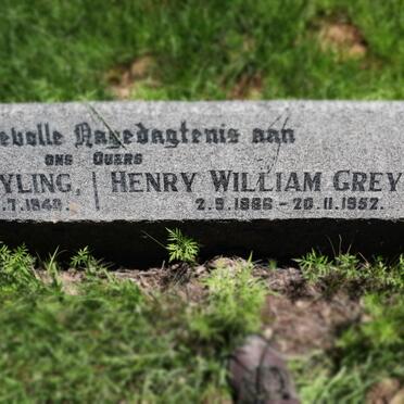 GREYLING Henry William 1886-1952 &amp; Gerta Gezina NORTIER 1888-1940