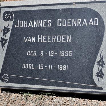 HEERDEN Johannes Coenraad, van 1935-1991