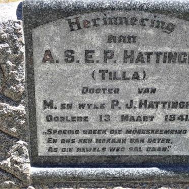HATTINGH A.S.E.P. -1941
