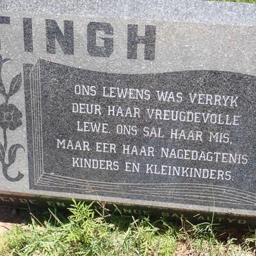 HATTINGH Johannes Lodewykus 1910-1974 &amp; Helena Catharina 1913-2008