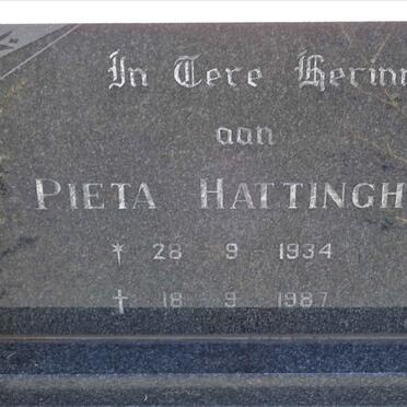 HATTINGH Pieta 1934-1987