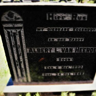 HEERDEN Albert L., van 1903-1948