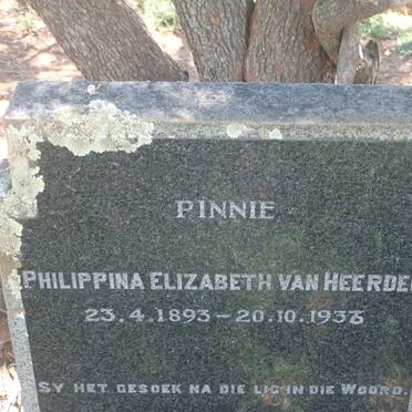 HEERDEN Philippina Elizabeth, van 1893-1936