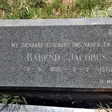 HEERDEN Barend Jacobus, van 1895-1970 &amp; Johanna Christina ALDRICH 1897-1982