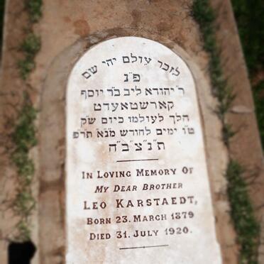 KARSTAEDT Leo 1879-1920