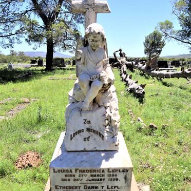 LEPLEY Ethelbert Garnet 1882-1897 :: LEPLEY Louisa Frederica 1884-1899