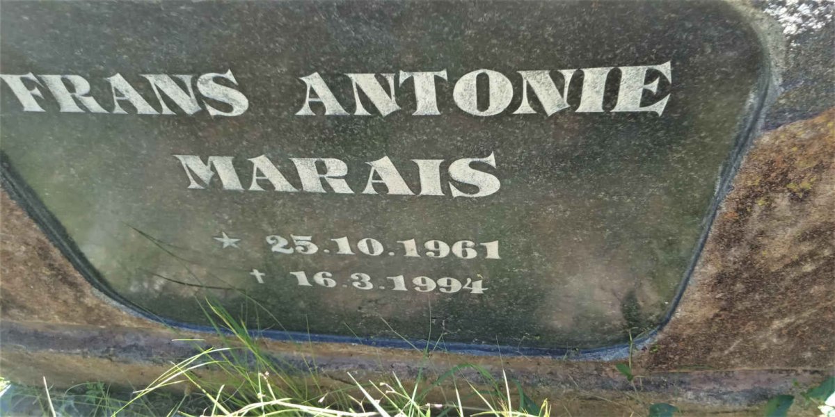 MARAIS Frans Antonie 1961-1994