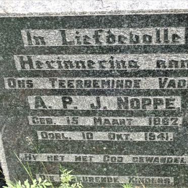 NOPPE A.P.J. 1862-1941