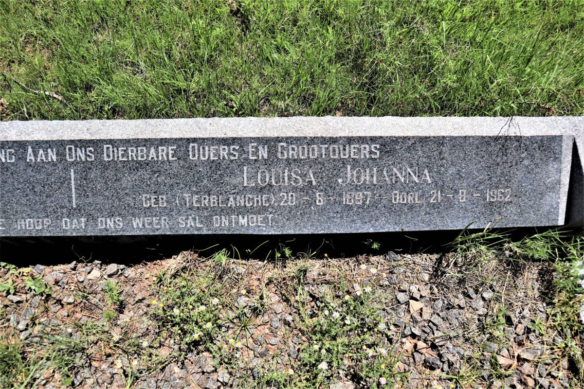 NORT? Lourens Cornelius 1897-1971 &amp; Louisa Johanna TERBLANCHE 1897-1962