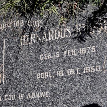 NIEKERK Bernardus Rudolf, van 1875-1950 &amp; Johanna Francina BOTHA 1874-1936