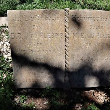 PLESSIS E.C.J., du 1859-1929 &amp; M.E. HOUGH 1858-1922
