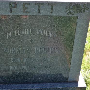 PETT Norman Robert 1890-1965