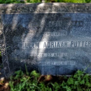 PUTTER Willem Adriaan 1890-1951