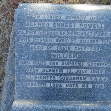 POWELL Alfred Ernest -1916 :: POWELL William -1942