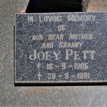 PETT Joey 1906-1991