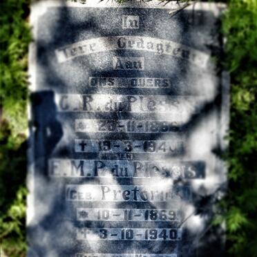 PLESSIS G.R., du 1866-1940 &amp; E.M.P. PRETORIUS 1869-1940