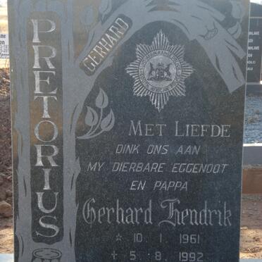 PRETORIUS Gerhard Hendrik 1961-1992