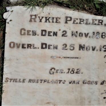 PEBLER Rykie 1860-1903