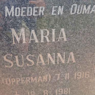 PLESSIS Jan, du 1910-1984 &amp; Maria Susanna OPPERMAN 1916-1981