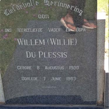 PLESSIS Willem, du 1900-1983 &amp; Bettie VAN STRAATEN 1900-1964