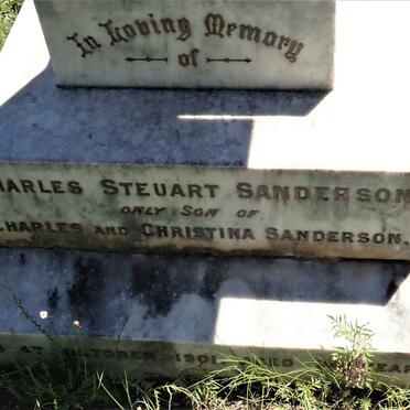 SANDERSON Charles Steuart -1901