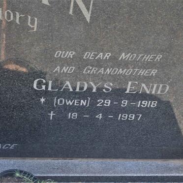 SCHOEMAN Hendrik N. 1903-1970 &amp; Gladys Enid OWEN 1918-1997