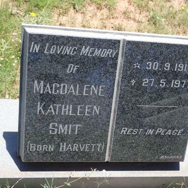 SMIT Jacobus Petrus 1906- &amp; Magdalene Kathleen HARVETT 1917-1977