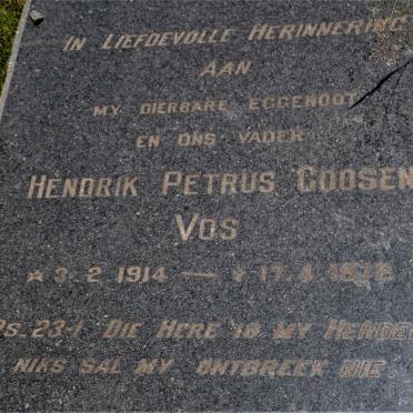 VOS Hendrik Petrus Goosen 1914-1972