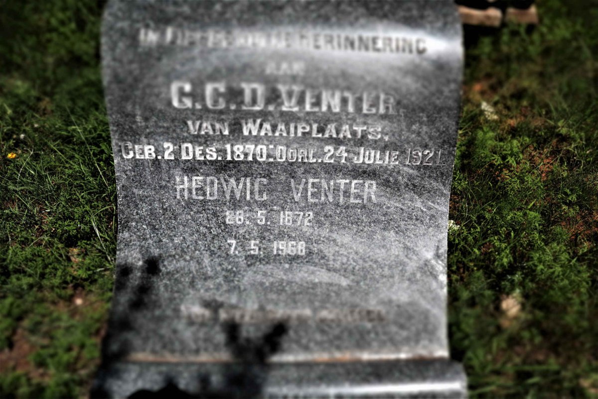 VENTER G.C.D. 1870-1921 &amp; Hedwig 1872-1966