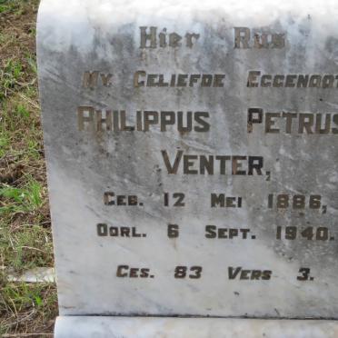 VENTER Philippus Petrus 1886-1940