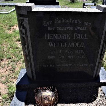 WELGEMOED Hendrik Paul 1898-1965