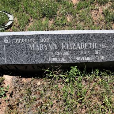 WELZIM Cornelis Hermanus, de 1911-1961 &amp; Maryna Elizabeth VENTER 1917-1987