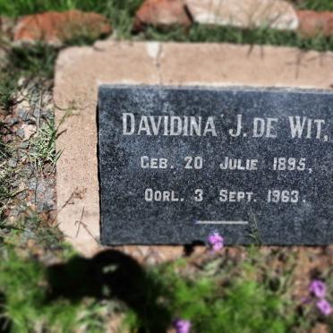 WIT Davidina J., de 1895-1963