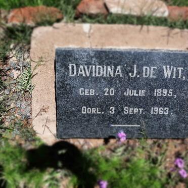 WIT Davidina J., de 1895-1963