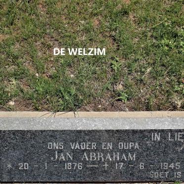 WELZIM Jan Abraham, de 1876-1945 &amp; Maria Magdalena Jacoba VENTER 1875-1948