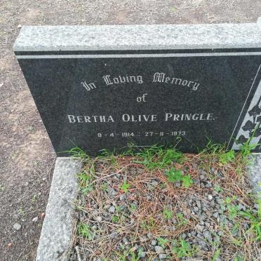 PRINGLE Bertha Olive 1914-1973