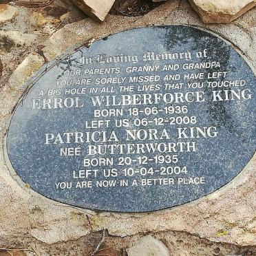 KING Errol Wilberforce 1936-2008 &amp; Patricia Nora BUTTERWORTH 1935-2004
