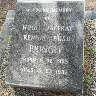 PRINGLE Hugh Jaffray Rennie 1905-1982