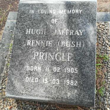 PRINGLE Hugh Jaffray Rennie 1905-1982