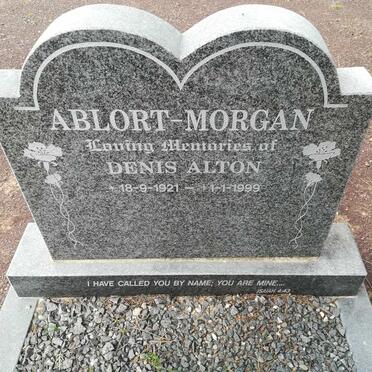 MORGAN Denis Alton, ABLORT 1921-1999 &amp; Althea 1925-2015