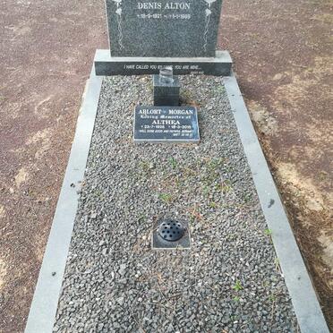 MORGAN Denis Alton, ABLORT 1921-1999 &amp; Althea 1925-2015