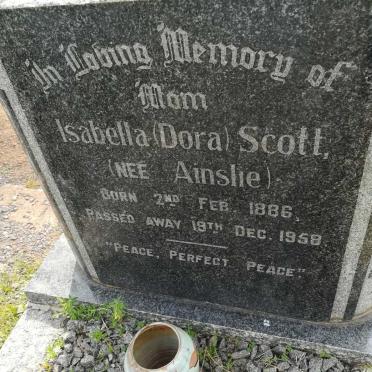 SCOTT Isabella nee AINSLIE 1886-1958