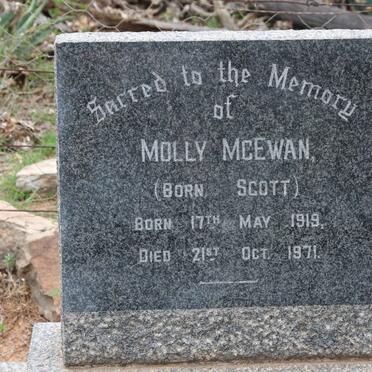 McEWAN Molly nee SCOTT 1919-1971