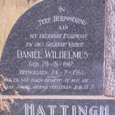 HATTINGH Daniël Wilhelmus 1917-1961