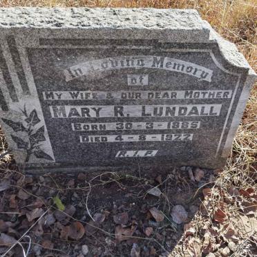 LUNDALL Mary R. 1885-1922