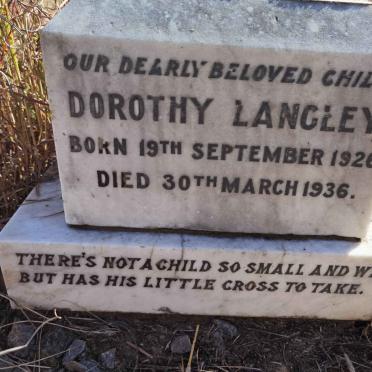 LANGLEY Dorothy 1926-1936