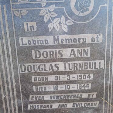 TURNBULL Doris Ann Douglas 1904-1946